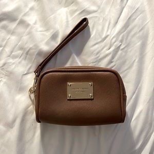 MICHAEL KORS BROWN LEATHER MINI BAG